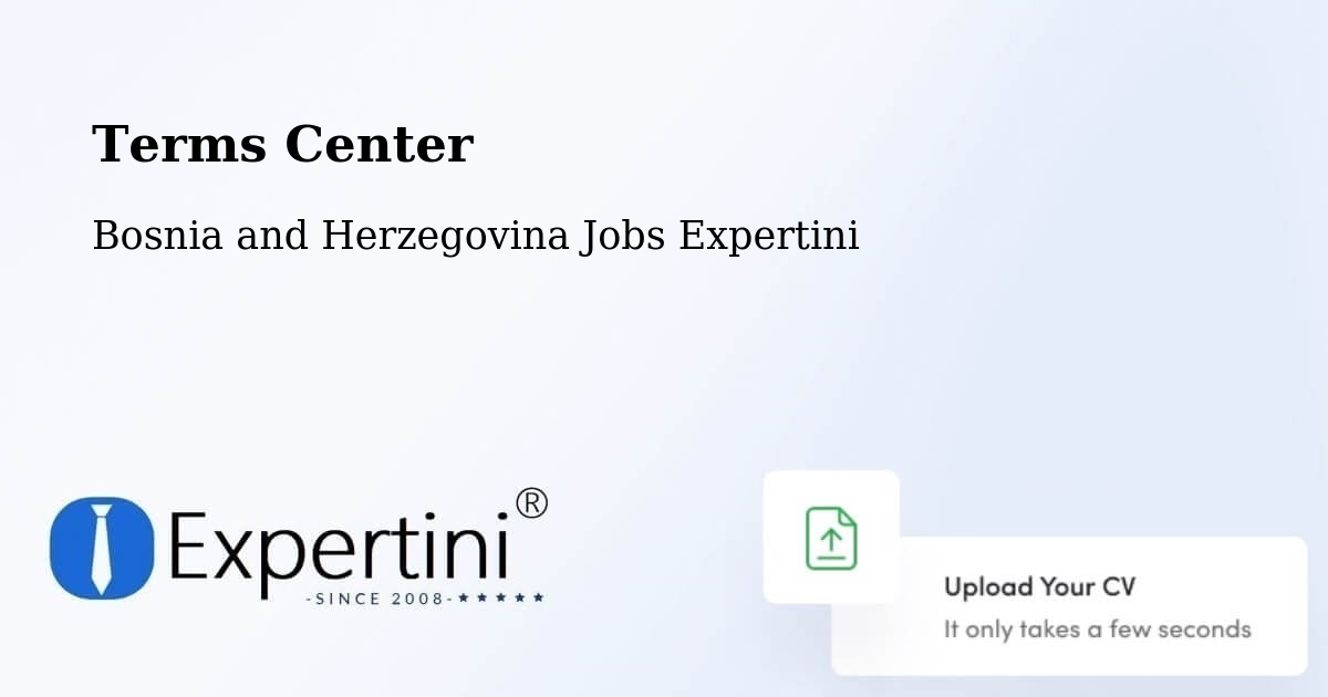 Terms of Service – Vidoši - Bosnia and Herzegovina Jobs Expertini